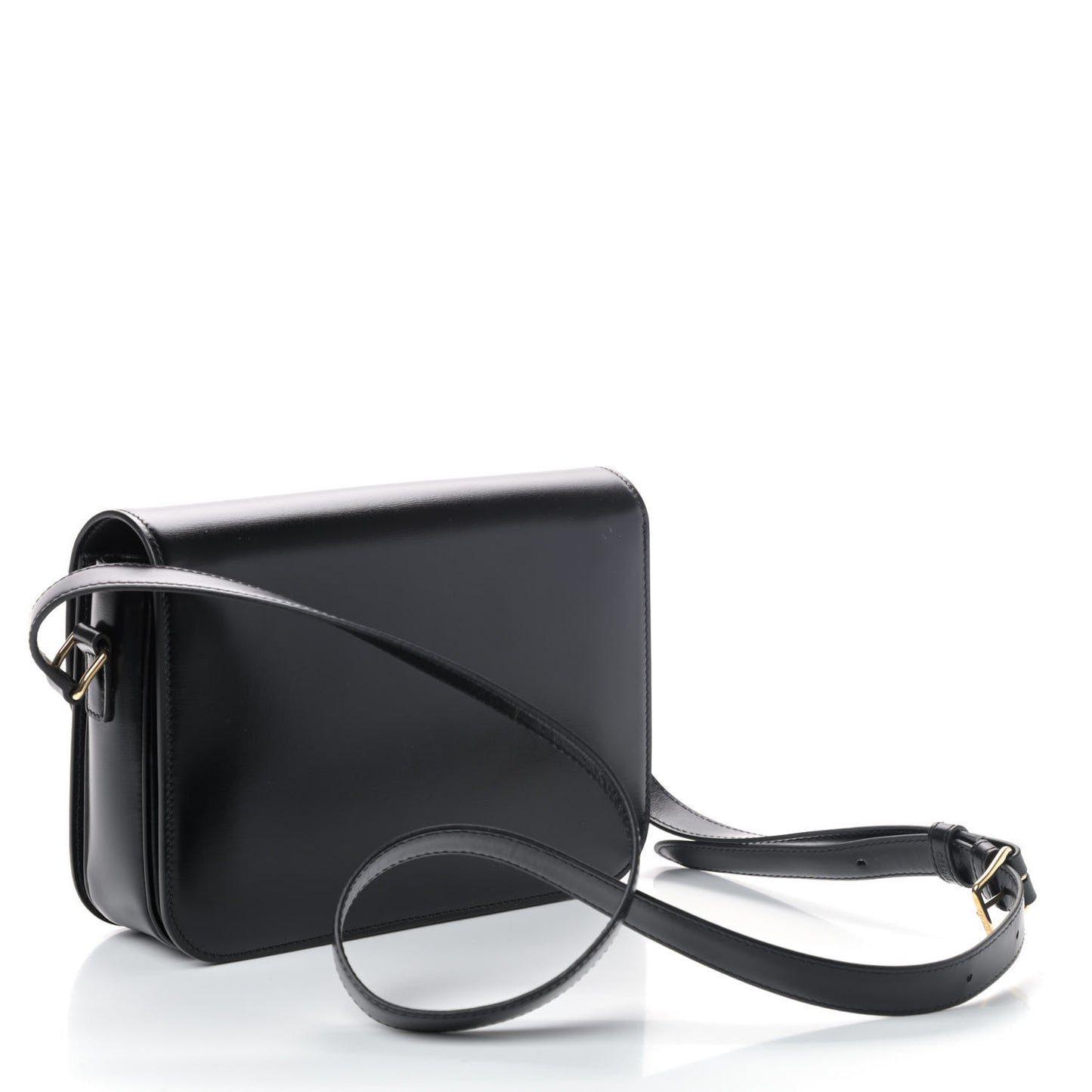 Shiny Calfskin Medium Triomphe Black