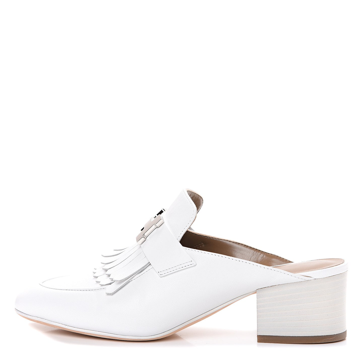 Goatskin Tuileries Mules 35 White