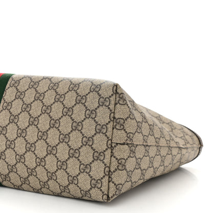 Gucci GG Supreme Monogram Medium Ophidia Shopping Tote Brown 10 of 10