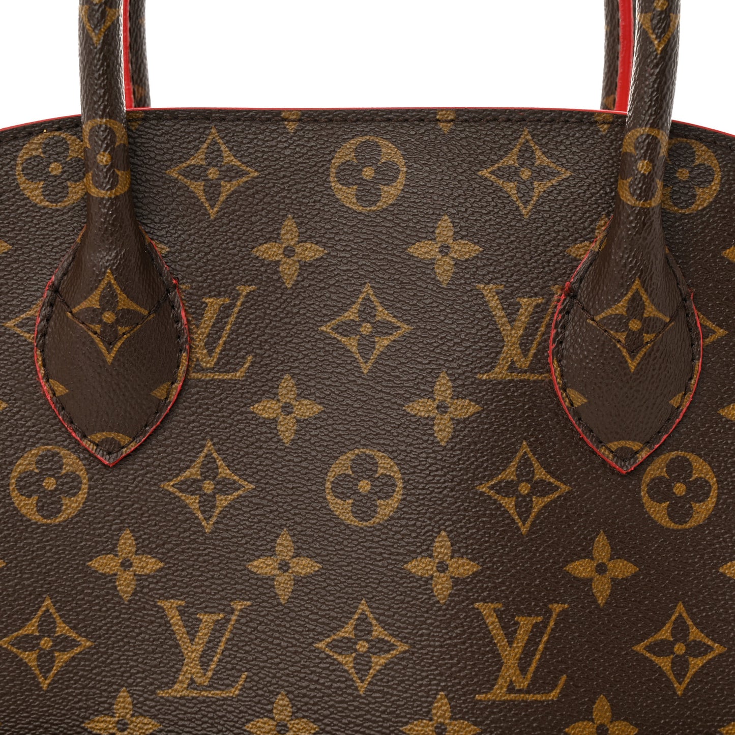 Monogram Calf Hair Spikes Iconoclasts Christian Louboutin Tote Red