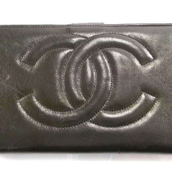 Chanel Lambskin CC Wallet Black 5 of 10