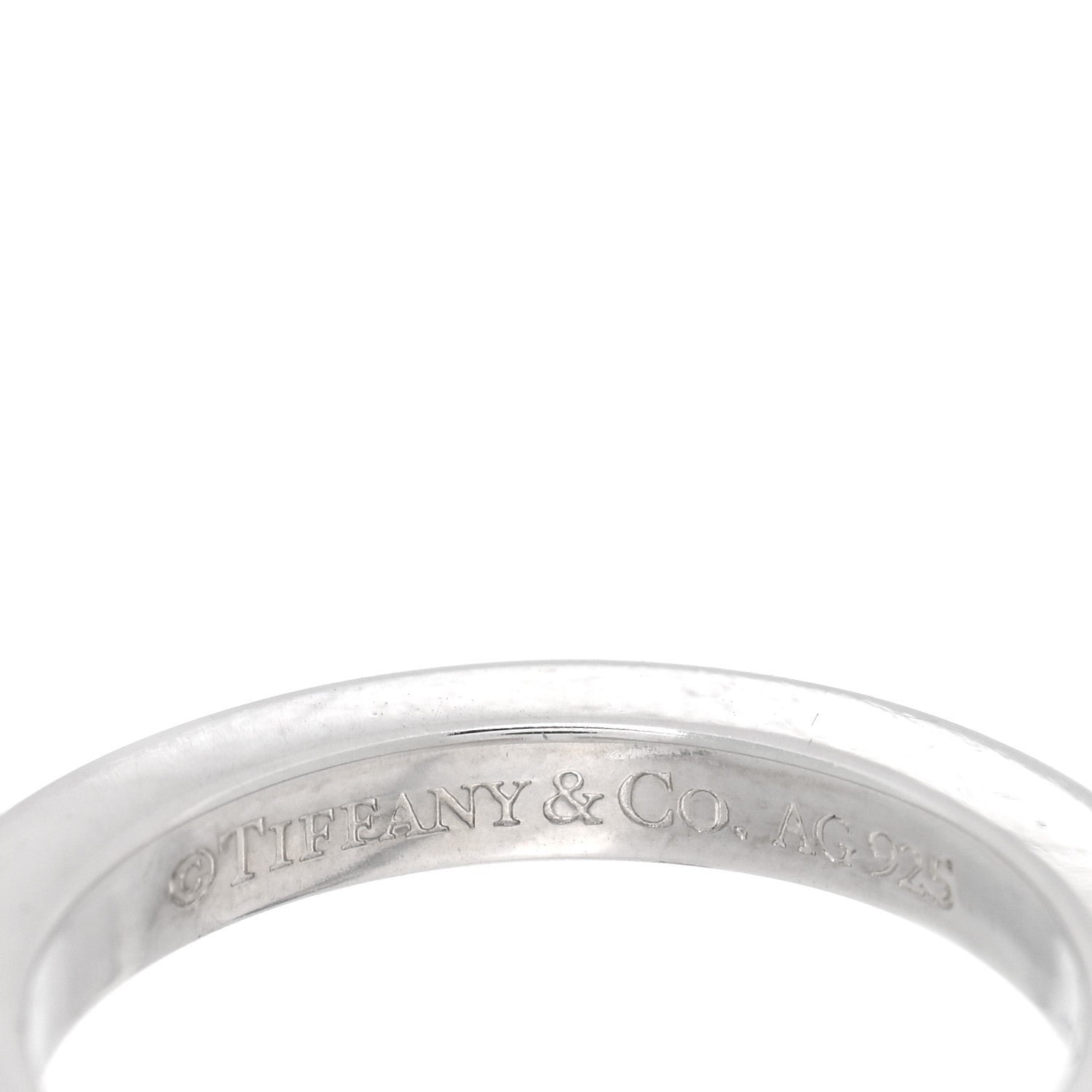 Tiffany Sterling Silver T Square Ring 52 6 1856281 – FASHIONPHILE