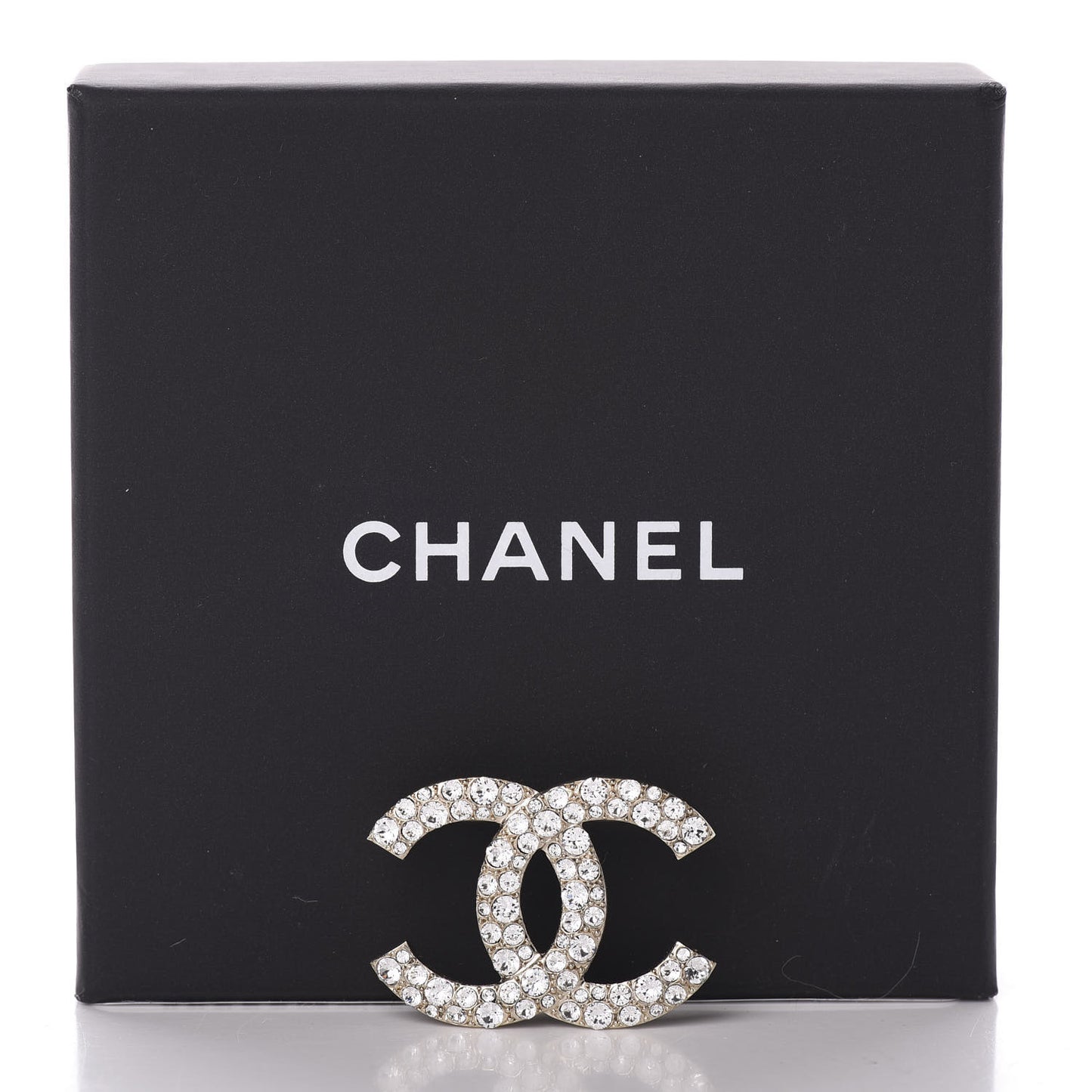 Crystal Palais Garnier CC Brooch Gold
