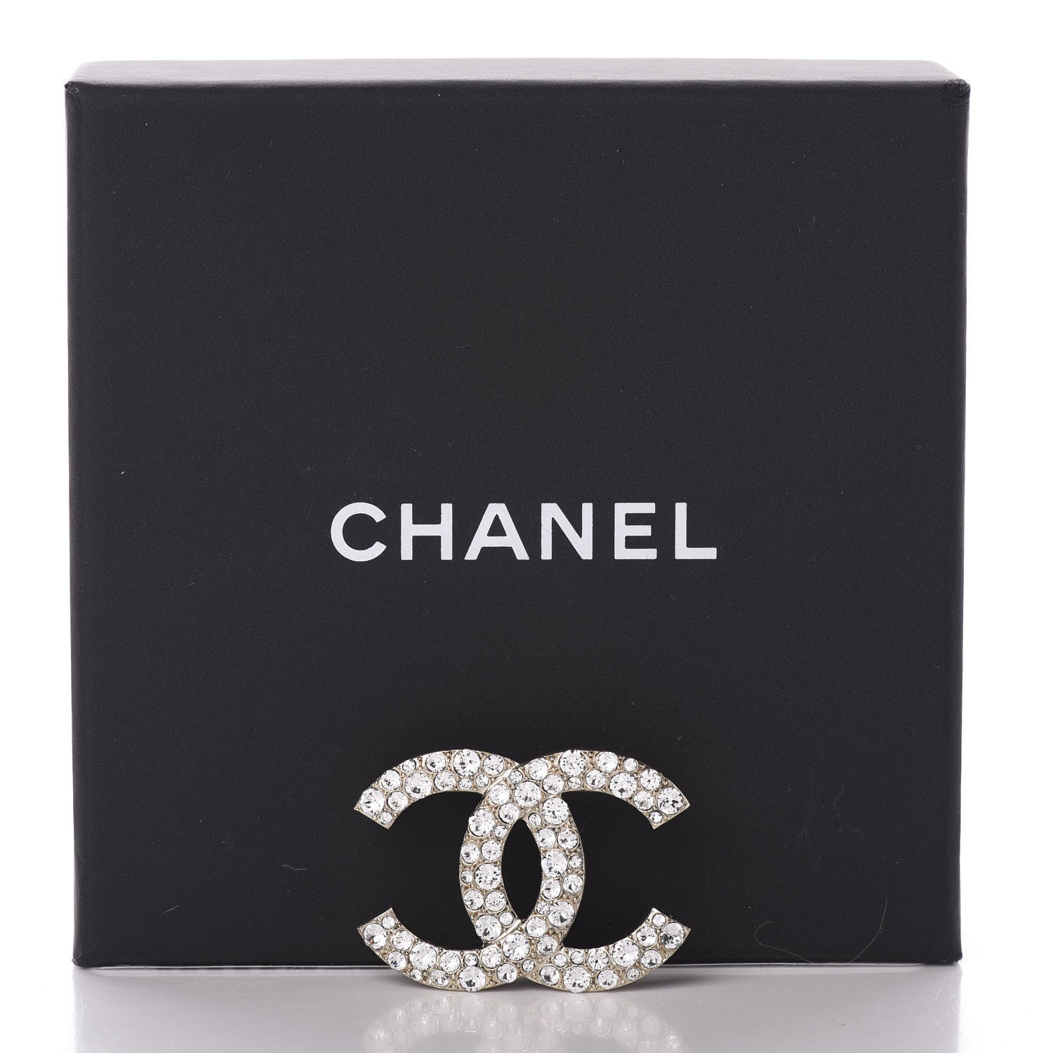 Chanel Crystal Palais Garnier CC Brooch Gold 4 of 4