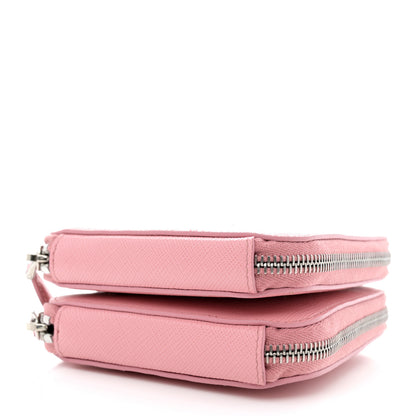 Prada Saffiano Mini Triangle Crossbody Pouch Petalo 4 of 10