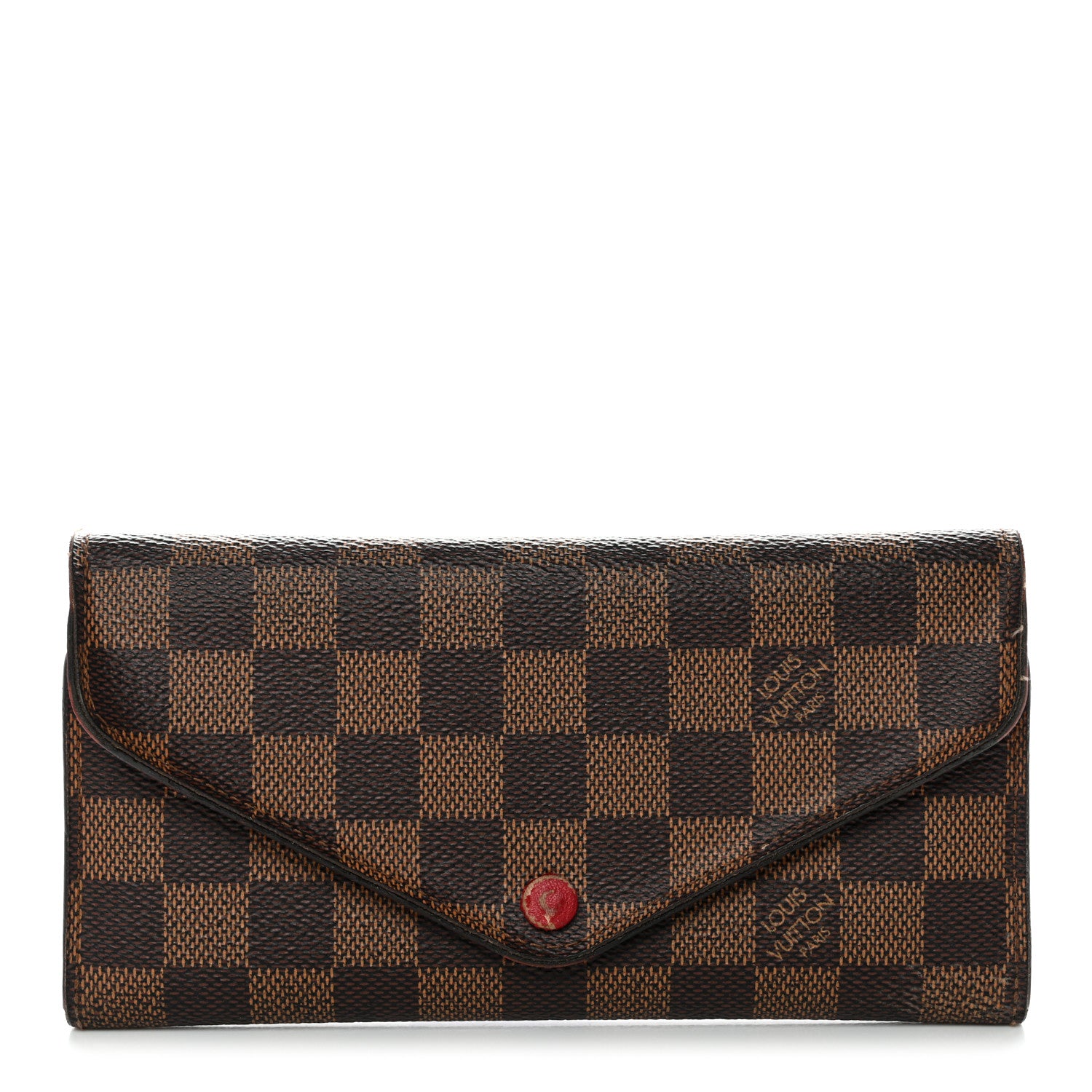 Louis Vuitton Damier Ebene Josephine Wallet Red 1 of 19