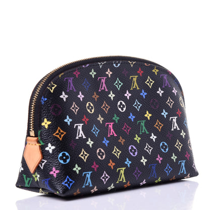 Louis Vuitton Monogram Multicolor Cosmetic Pouch Black Grenade 3 of 9