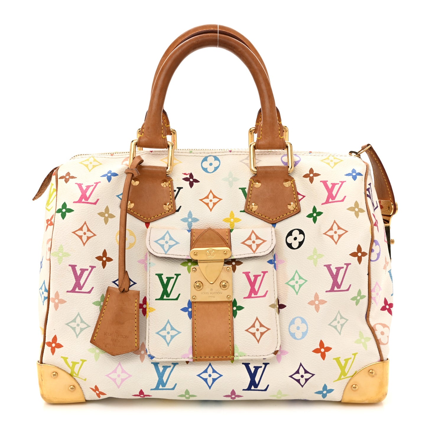 Monogram Multicolor Speedy 30 White