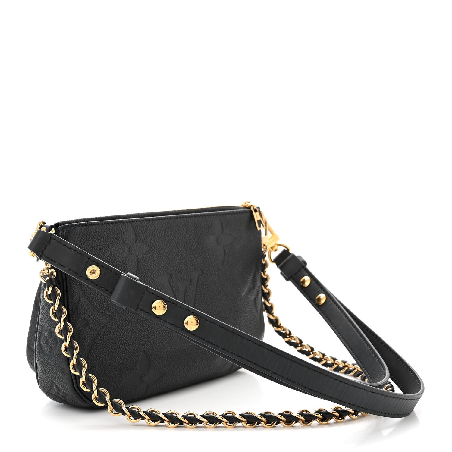 Louis Vuitton Empreinte Monogram Giant Multi Pochette Accessories Black 2 of 10