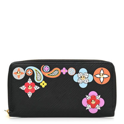 Louis Vuitton Epi Blooming Flowers Zippy Wallet Black 1 of 7