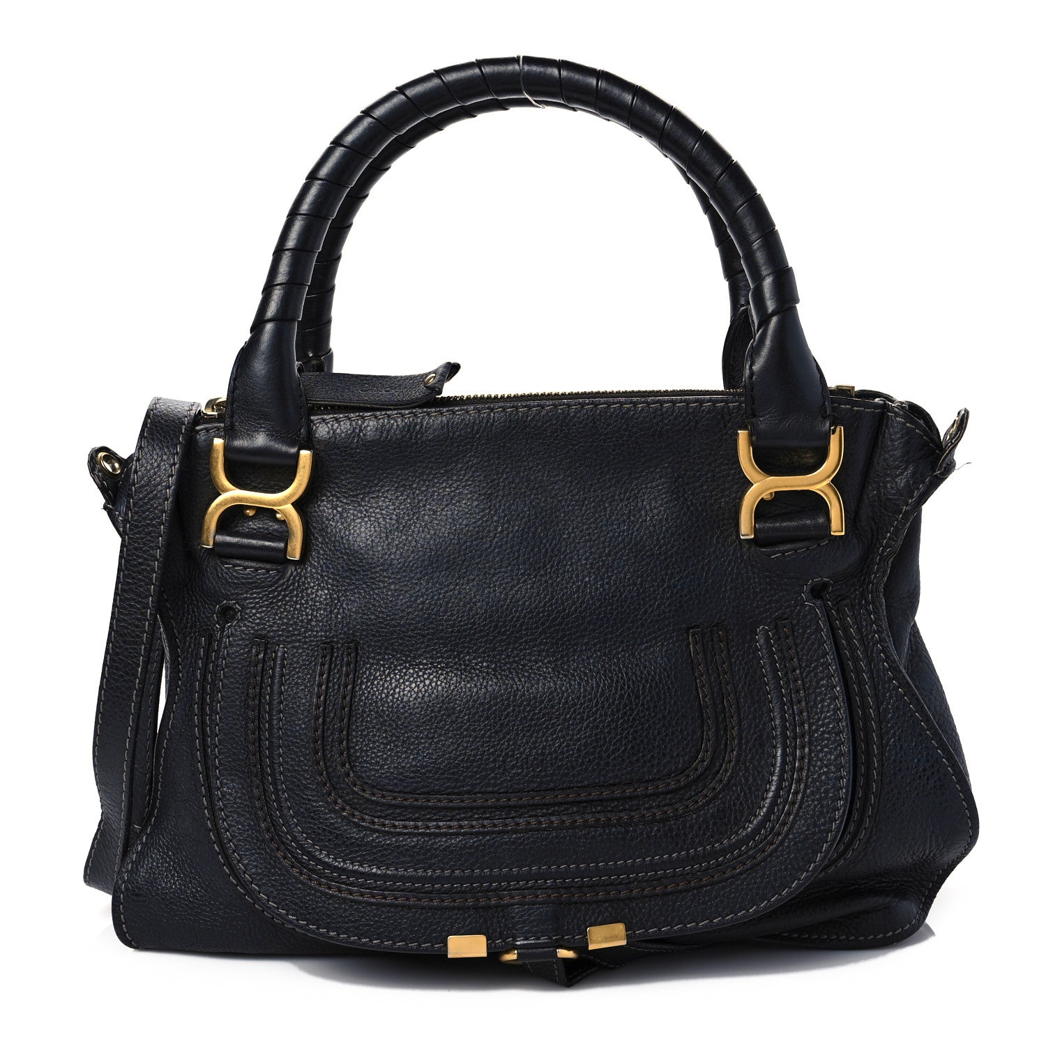 Chloe Calfskin Medium Marcie Satchel Black 1 of 12