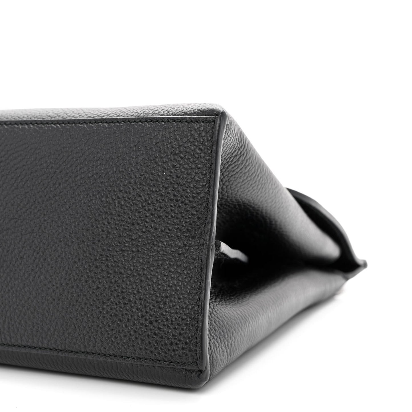 Cellarius Calfskin Medium Bamboo Daily Top Handle Bag Black