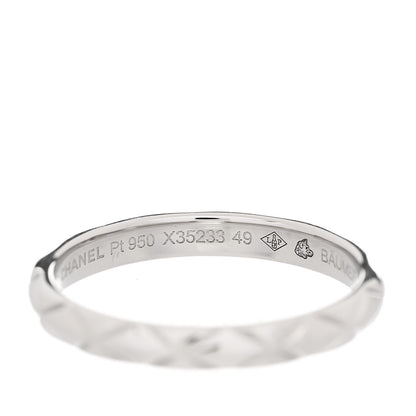 Chanel Platinum Small Matelasse Ring 49 5 5 of 6