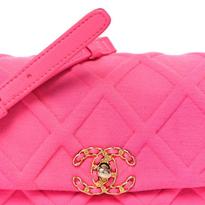 Chanel Jersey Quilted Chanel 19 Waist Bag Pink 7 of 10