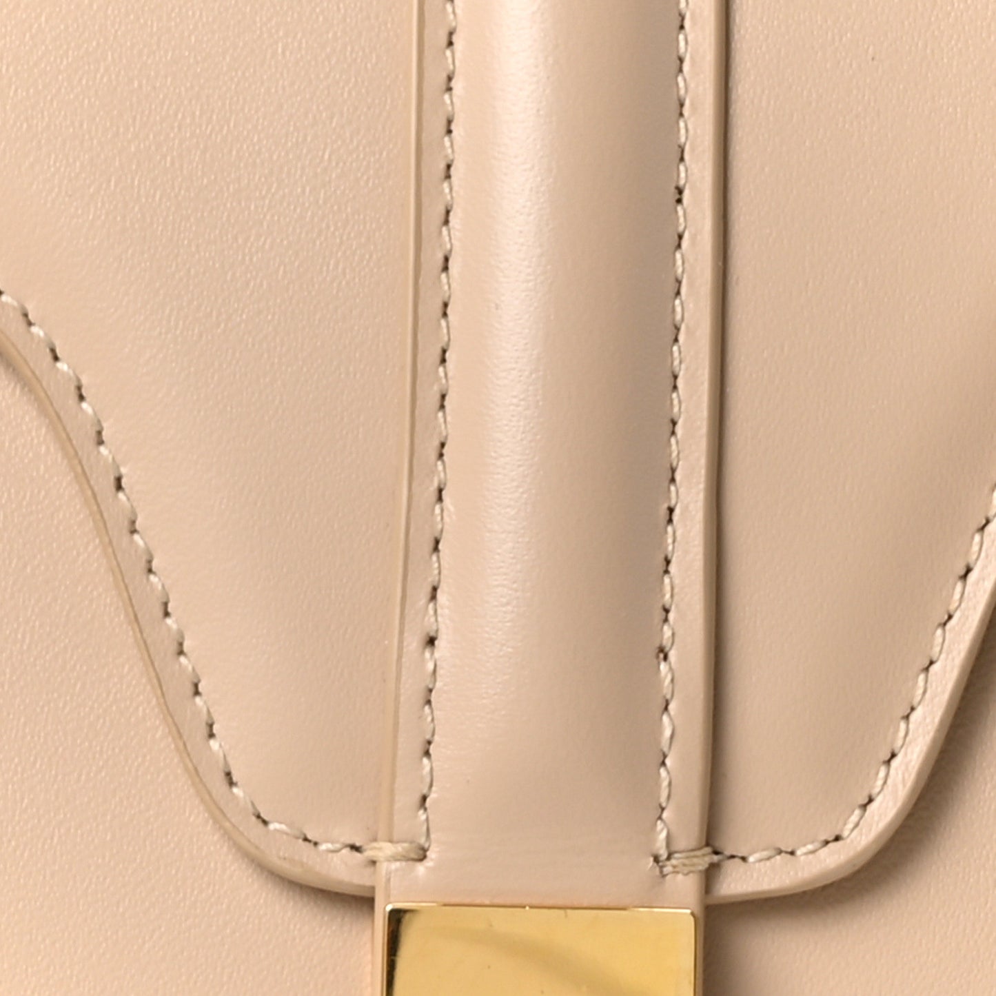 Satinated Calfskin Small 16 Top Handle Bag Nude