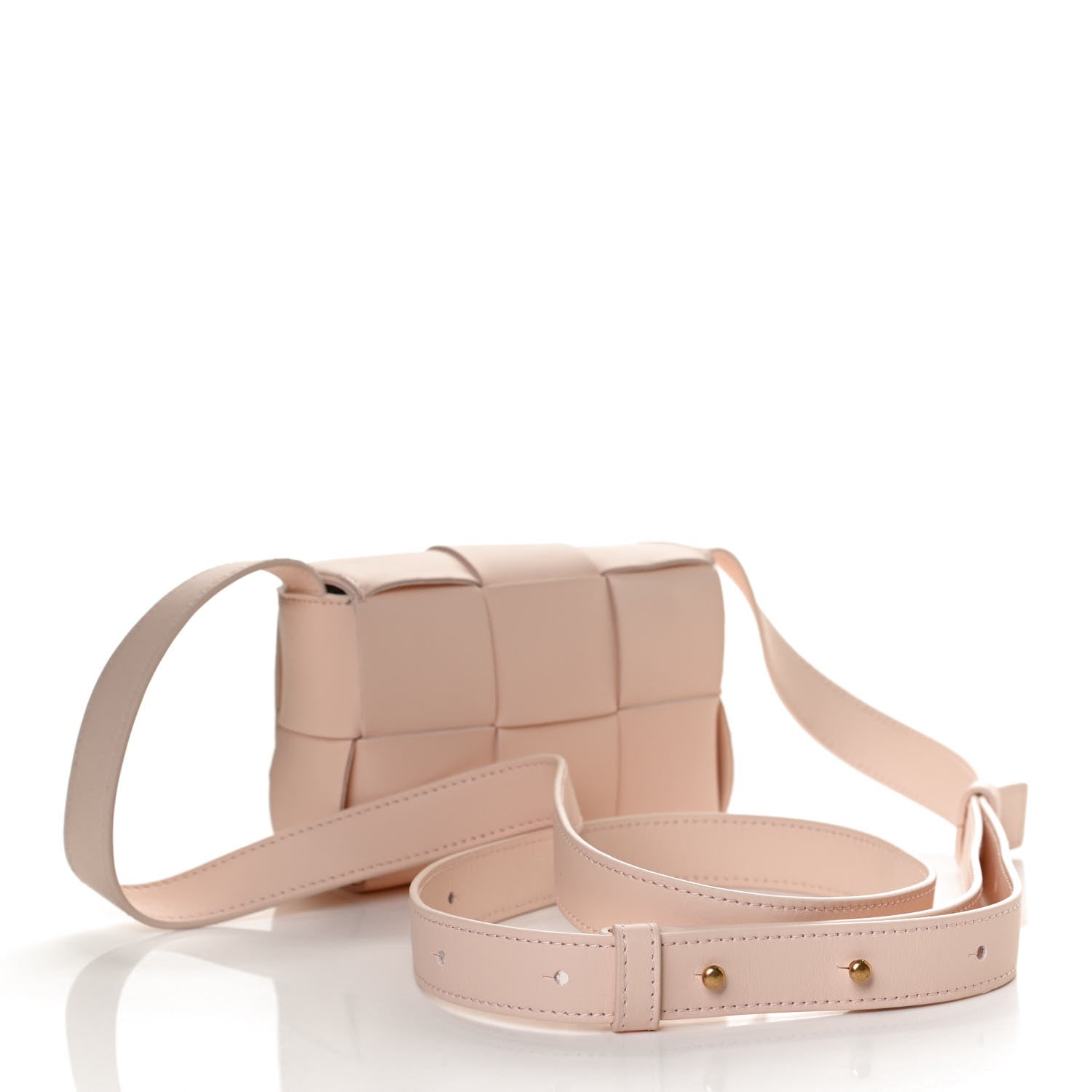 Bottega Veneta Lambskin Maxi Intreccio Candy Cassette Crossbody Bag Melon Washed 2 of 11