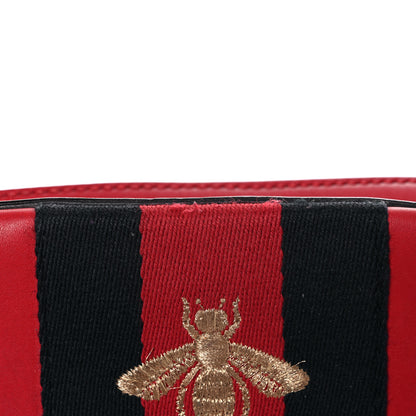 Gucci Calfskin Web Small Webby Bee Shoulder Bag Red 25 of 35