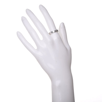 Gucci 18K White Gold 4mm Icon Thin Band Ring 56 7.5 2 of 6