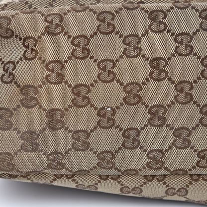 Gucci Monogram Large Horsebit Chain Hobo Dark Brown 9 of 13