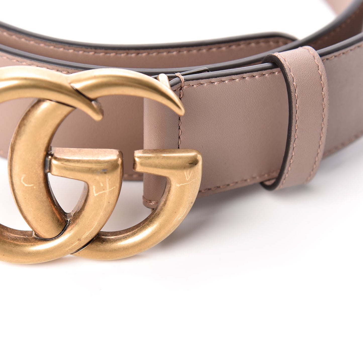 Calfskin Double G 40mm Belt 95 38 Porcelain Rose