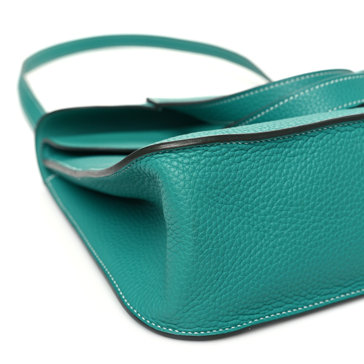 Hermes Taurillon Clemence Halzan 31 GM Vert Verone 9 of 10