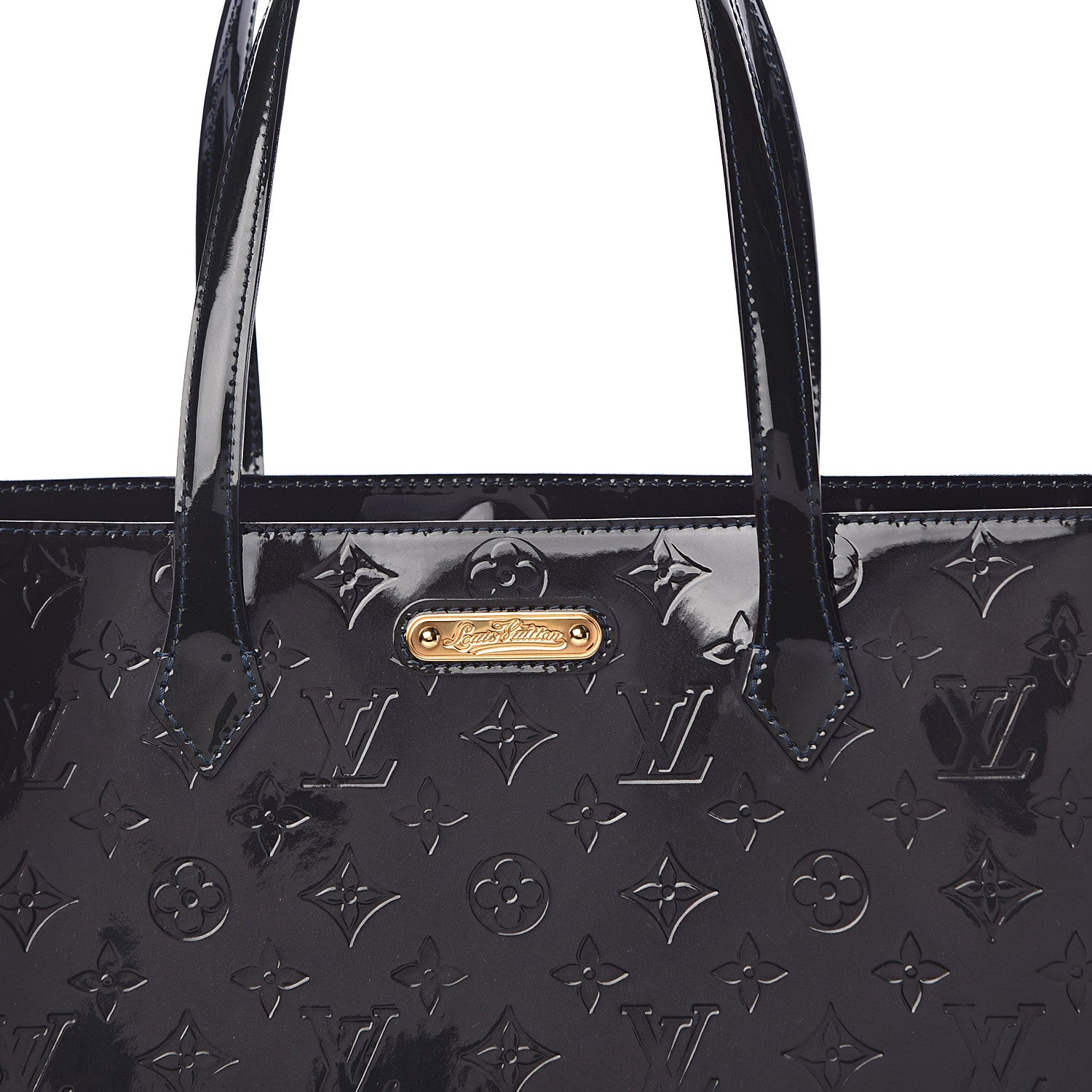 Louis Vuitton Vernis Wilshire GM Blue Infini 11 of 12