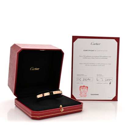 Cartier 18K Pink Gold LOVE Bracelet 17 9 of 9