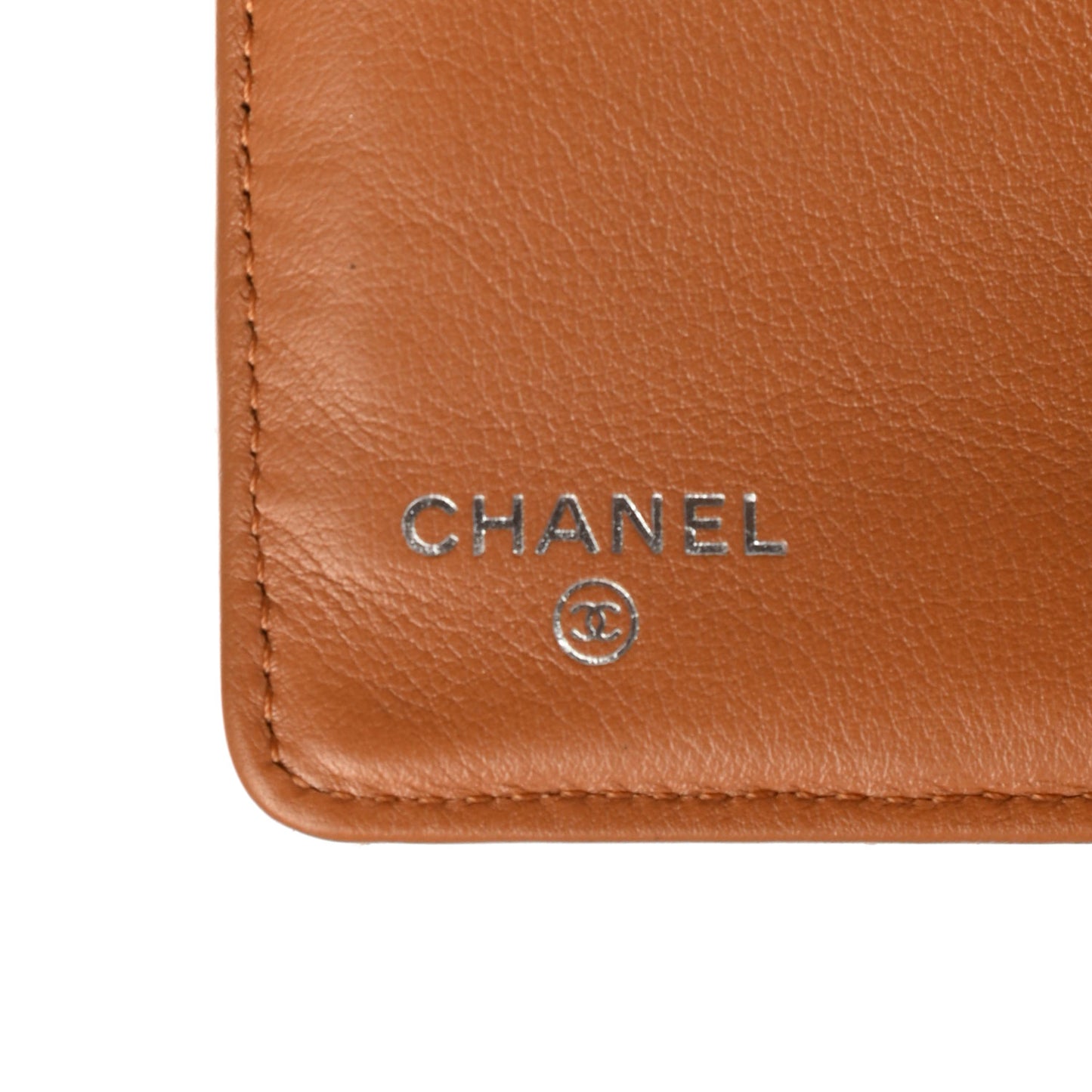 Metallic Caviar Quilted Yen Wallet Gold