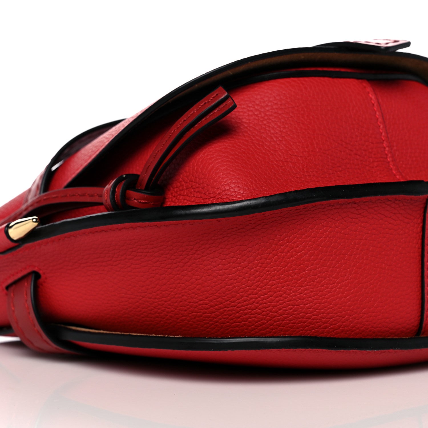 Loewe Grained Calfskin Small Gate Crossbody Bag Scarlet Burnt Red 8 of 12