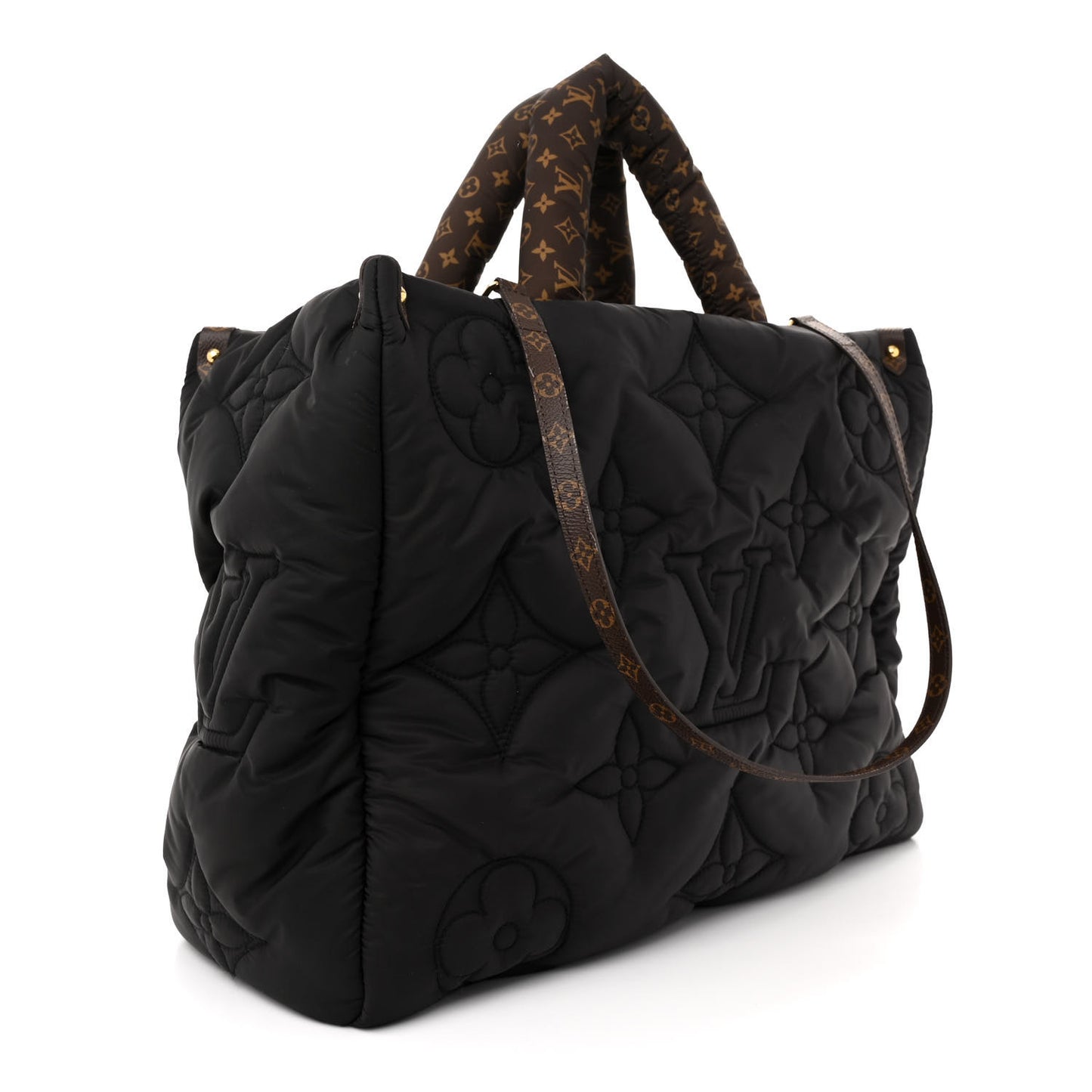 Econyl Monogram Pillow Giant Onthego GM Black