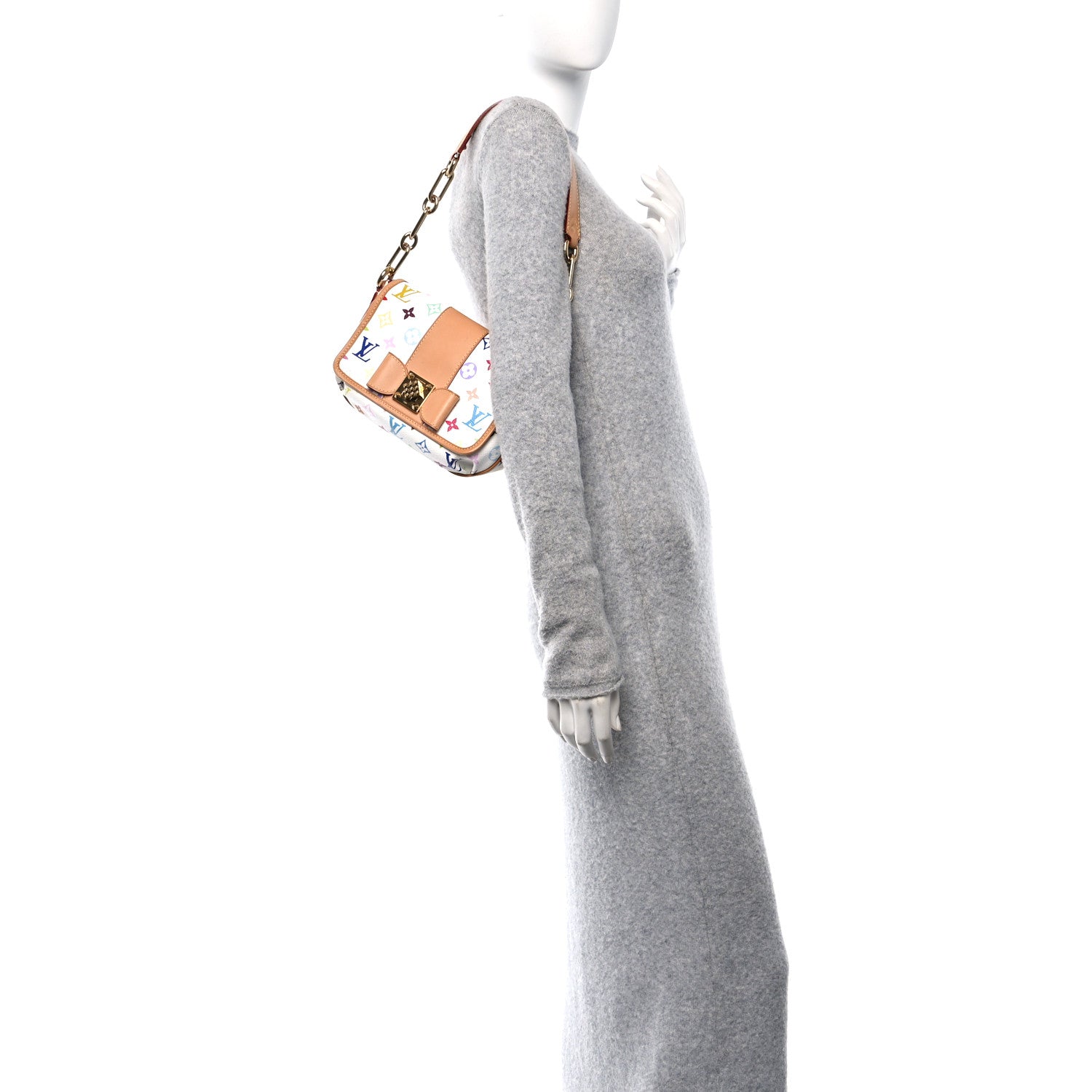 Louis Vuitton Monogram Multicolor Patti White 2 of 9