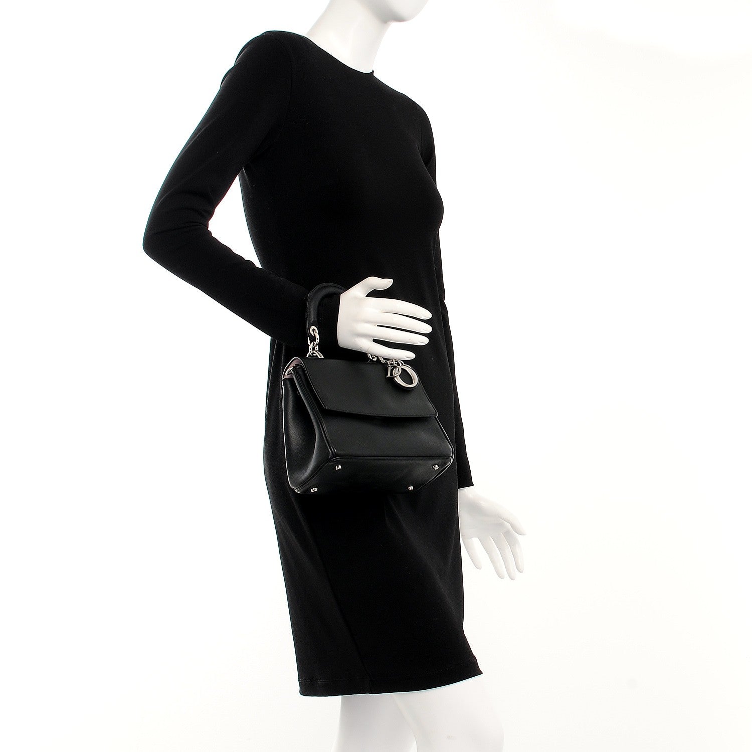 Christian Dior Calfskin Mini Be Dior Flap Black 3 of 7