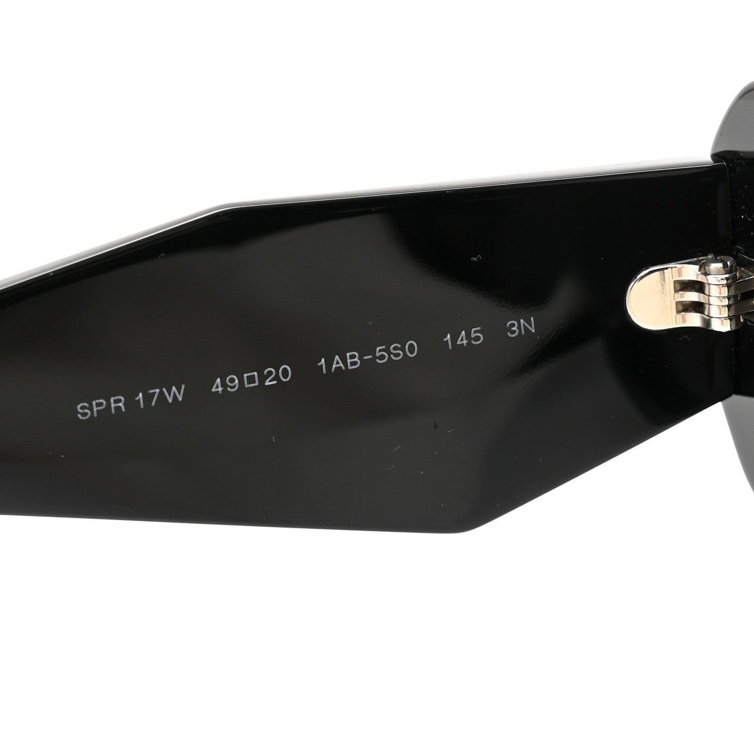 Prada Acetate Symbole Sunglasses SPR 17W Black 6 of 8