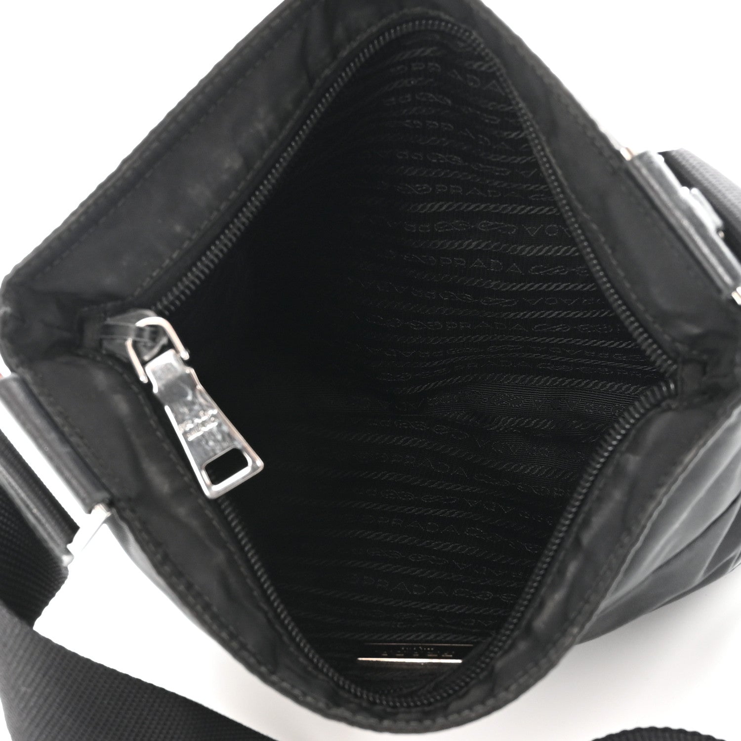 Prada Tessuto Nylon Vela Messenger Bag Black 5 of 11