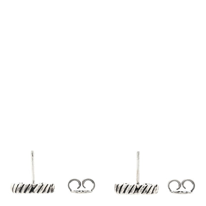 Gucci Sterling Silver Torchon Double G Earrings 3 of 4