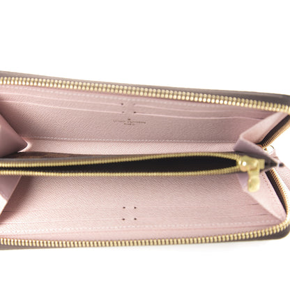 Louis Vuitton Damier Ebene Clemence Wallet Rose Ballerine 5 of 7