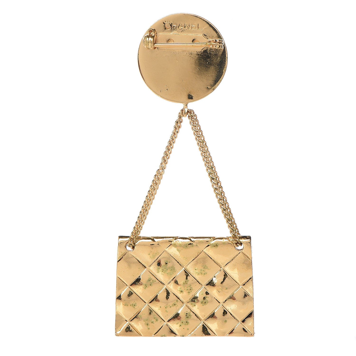 Chanel 2.55 Flap Bag Brooch Gold 6 of 6