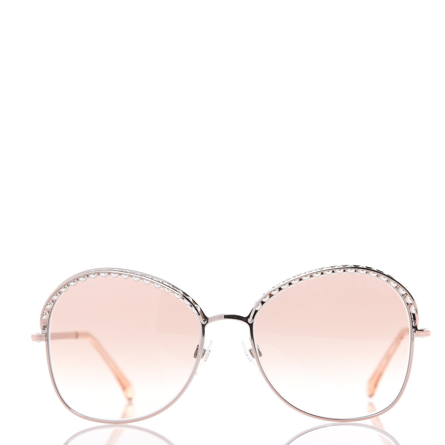 Chanel Pearl Sunglasses 4246-H Pink Gold 4 of 7