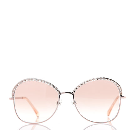 Chanel Pearl Sunglasses 4246-H Pink Gold 4 of 7
