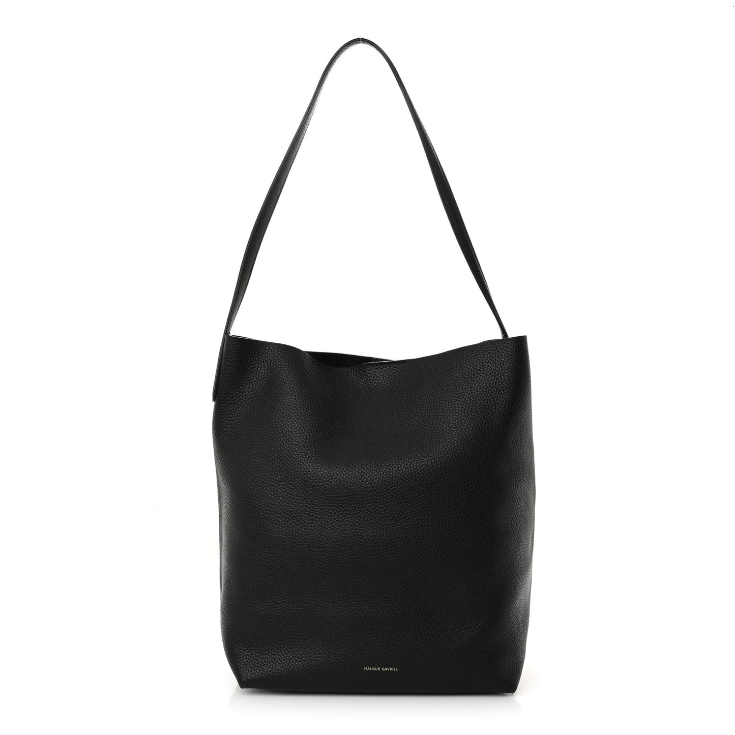 Pebbled Calfskin Everyday Cabas Black