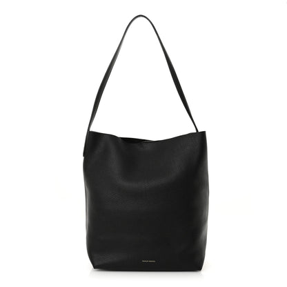 Mansur Gavriel Pebbled Calfskin Everyday Cabas Black 1 of 10