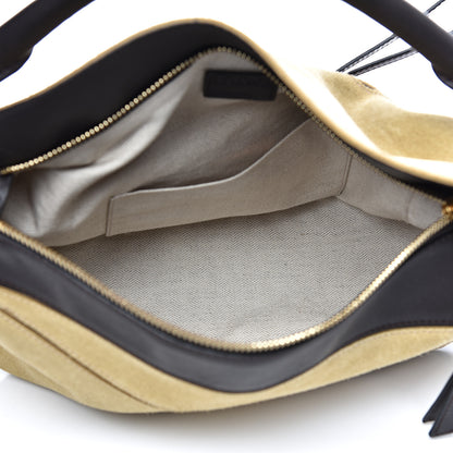 Loewe Suede Medium Puzzle Bag Gold 5 of 16