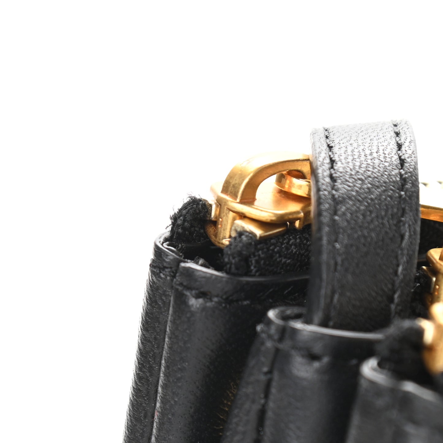 Lambskin Large Trio Crossbody Bag Black