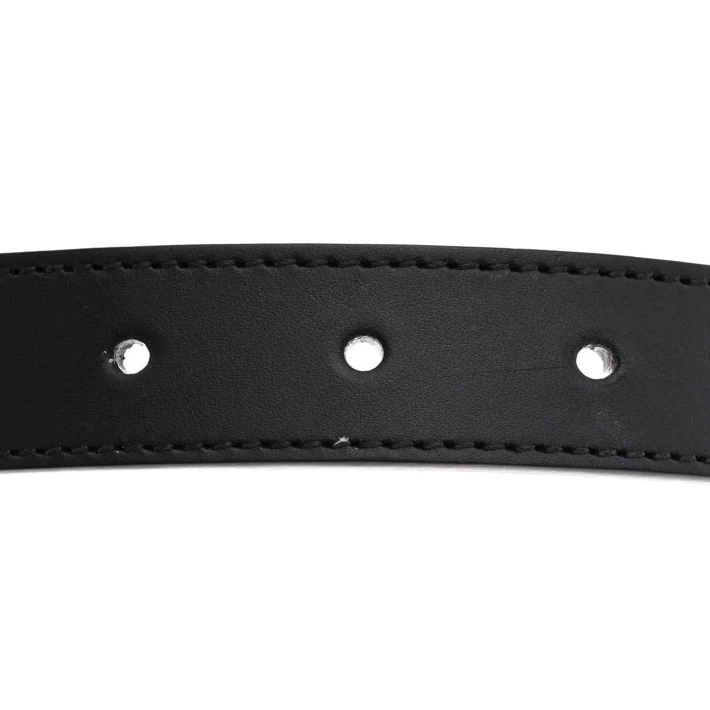 Calfskin Star Studded Torchon Double G Belt 80 32 Black