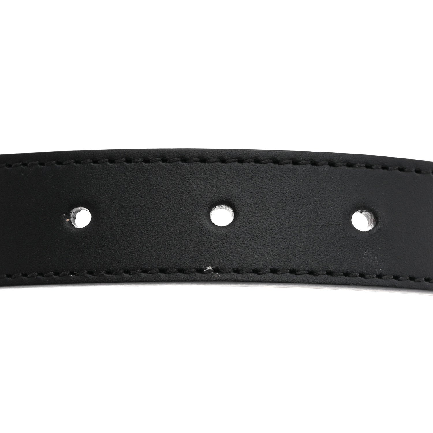 Gucci Calfskin Star Studded Torchon Double G Belt 80 32 Black 5 of 7