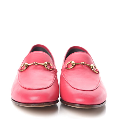 Gucci Lambskin Womens Brixton Horsebit Loafers 37 Hot Pink 2 of 9