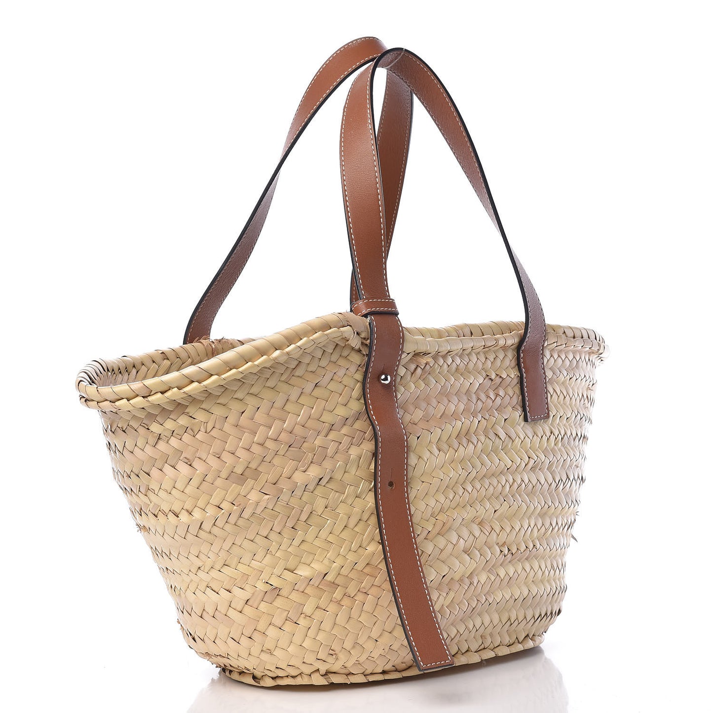 Raffia Basket Tote Bag Natural Tan