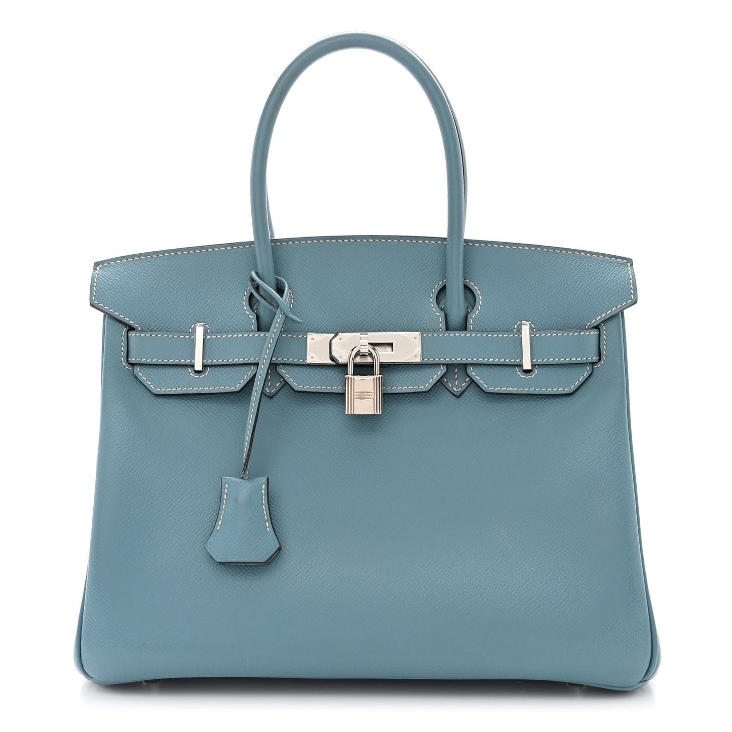 Epsom Birkin 30 Blue Jean