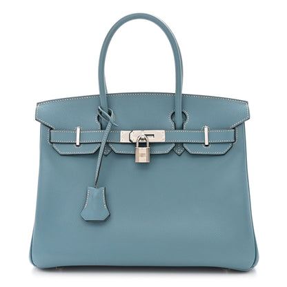 Hermes Epsom Birkin 30 Blue Jean 1 of 14