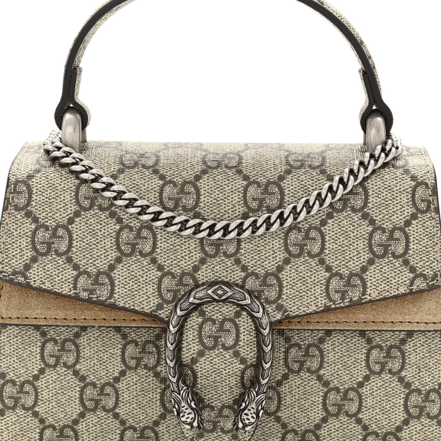 GG Supreme Monogram Mini Dionysus Top Handle Bag Taupe